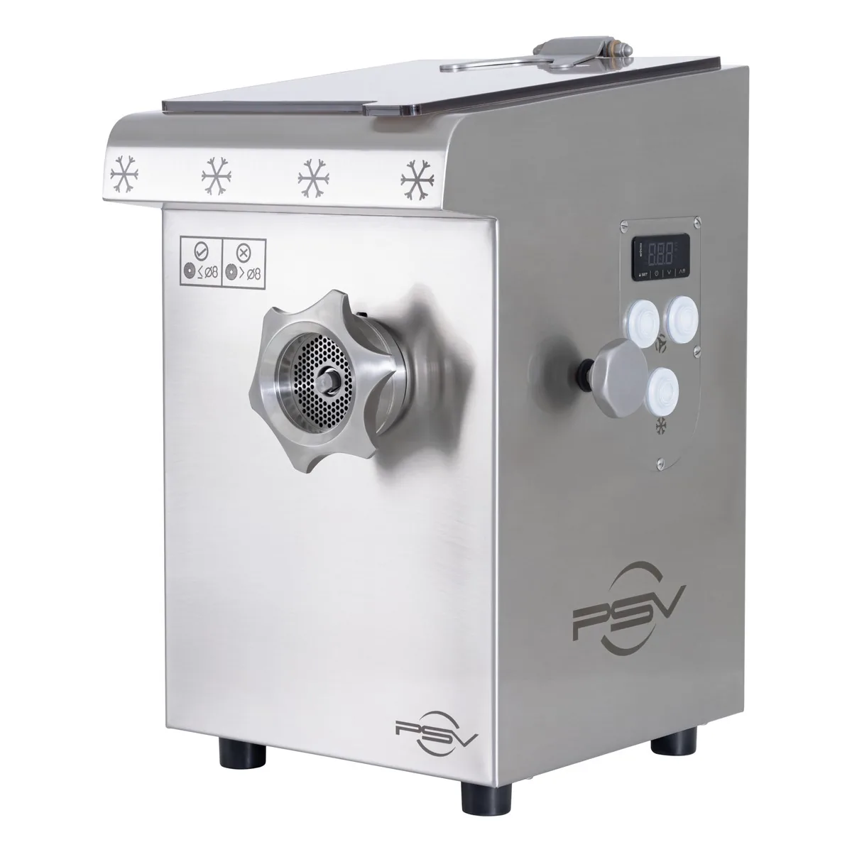 Refrigerated Meat Mincer DRC CR22, 300 kg/h, 230 V Single-Phase
