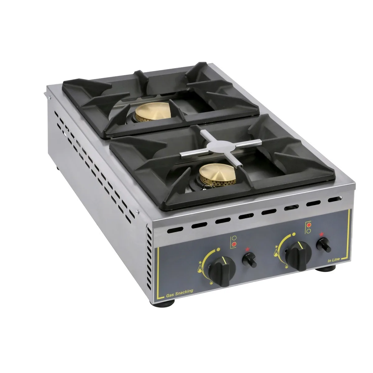 Countertop Gas Stove, 2 Burners, 5 + 7 kW