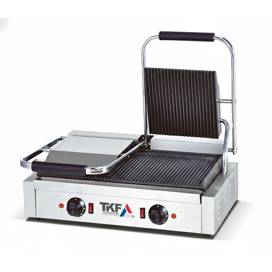 Double Electric Panini Sandwich Press 3.6kW — TKF France