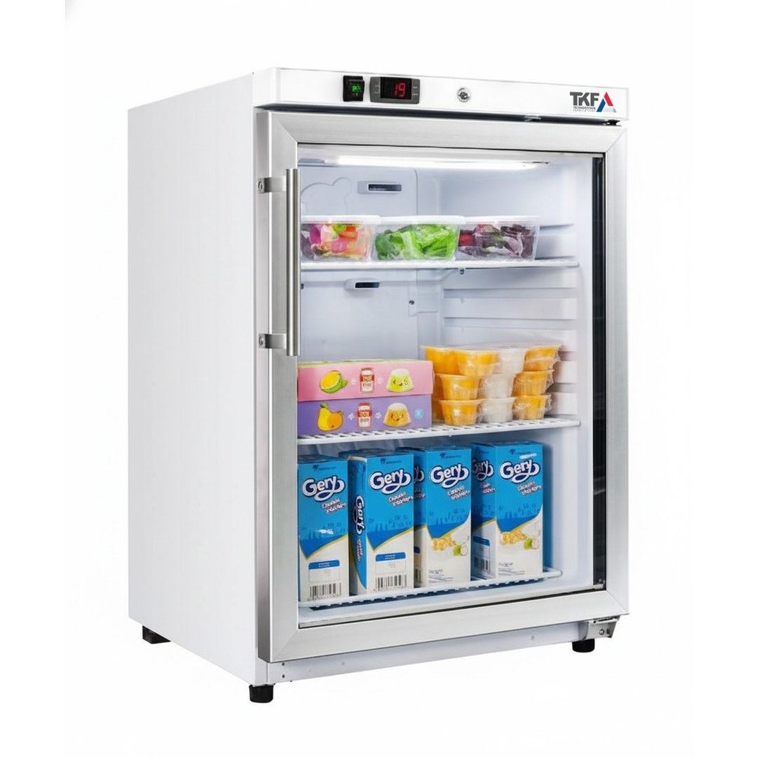Upright Single Glass Door Freezer 59x63x84cm