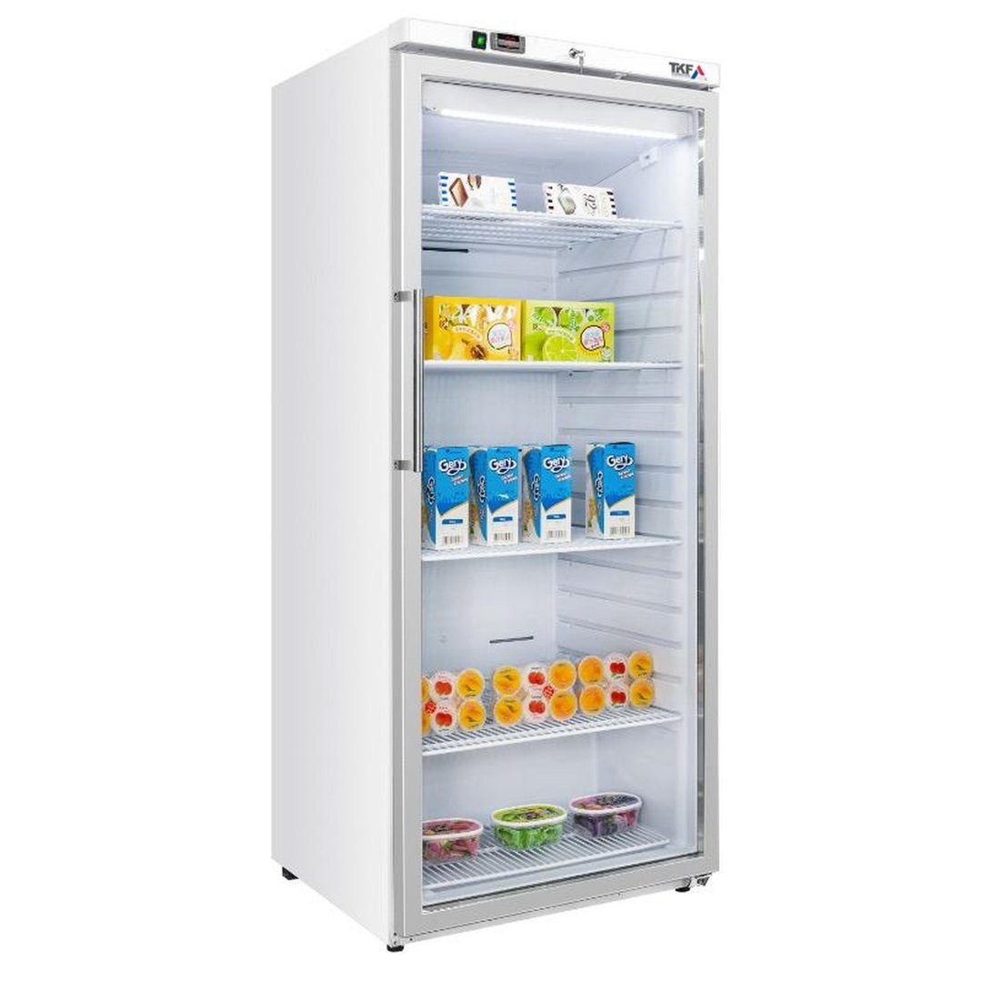 Upright Single Glass Door Freezer 77.5×72×184cm