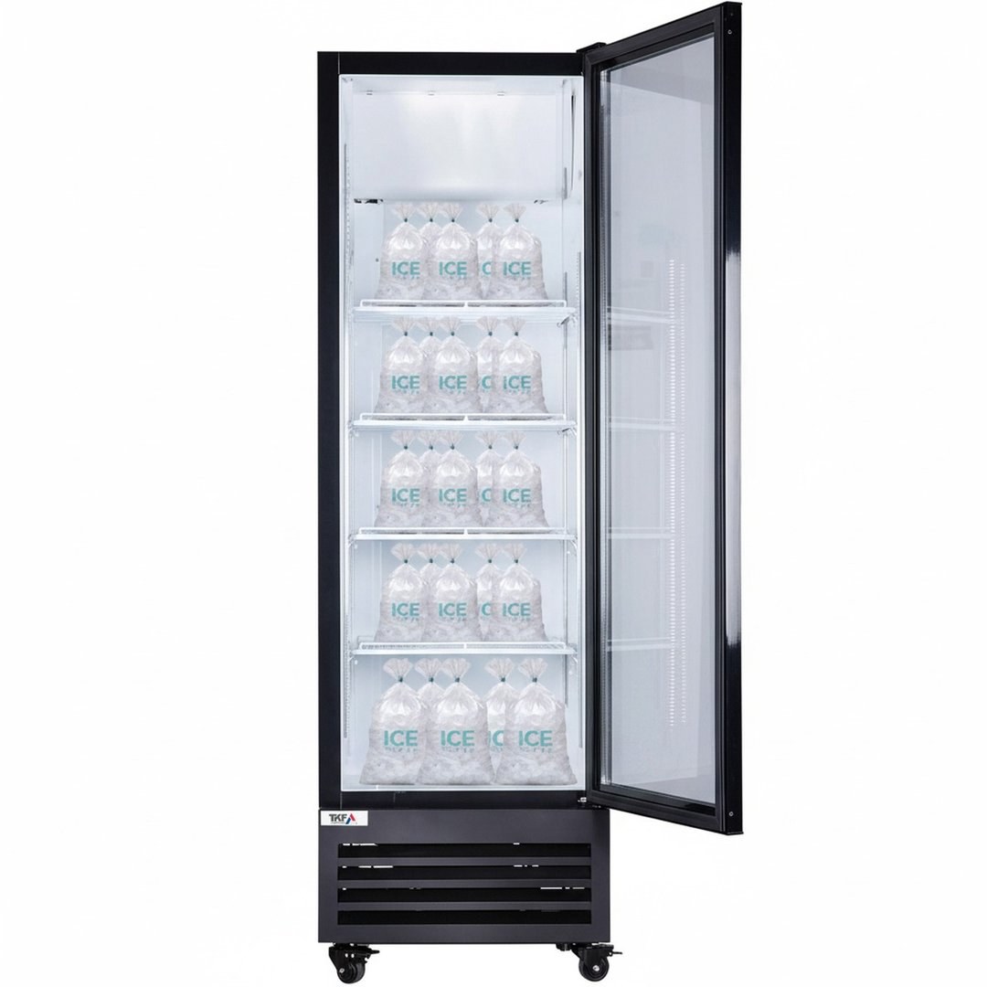 Dual Temp Upright Refrigerator-Freezer Glass Door