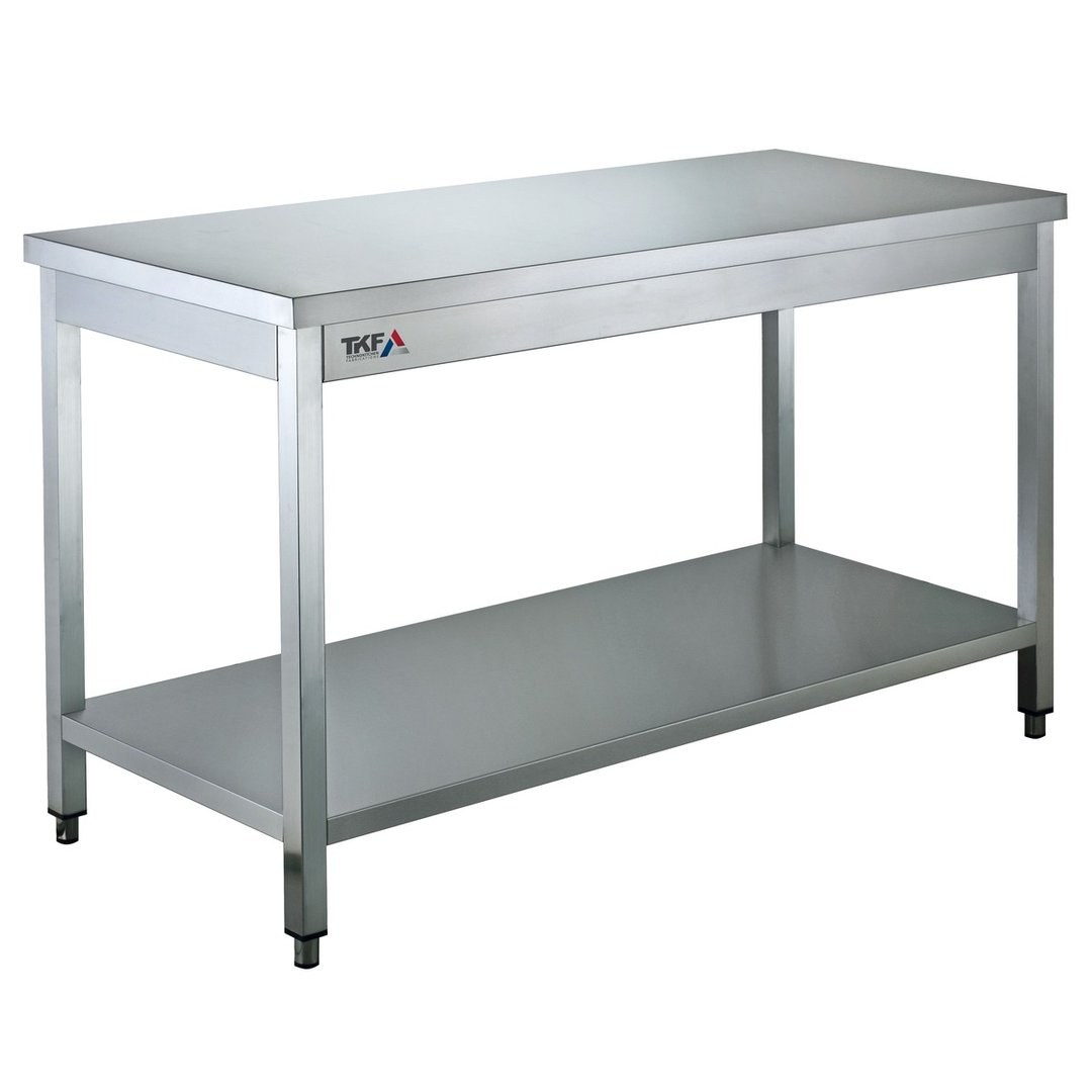 Stainless Steel Work Table with Undershelf 140x60cm — IPEC
